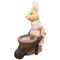18.75" Girl Rabbit Outdoor Easter Garden Planter